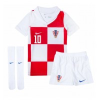 Maglia Calcio Croazia Luka Modric #10 Prima Divisa Bambino Europei 2024 Manica Corta (+ pantaloncini)